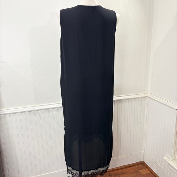 Who What Wear Plus Size XXL Shift Dress Sleeveless V Neck Lace Trim Whimsigoth - Picture 3 of 13